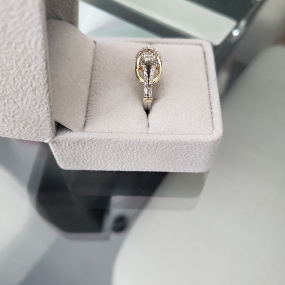 925 sterling , gold, diamond ring - Picture 11 of 11